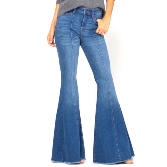 Judy Blue Denim - Women’s Judy Blue 70s,Highrise, Bell Bottom Flared Jeans